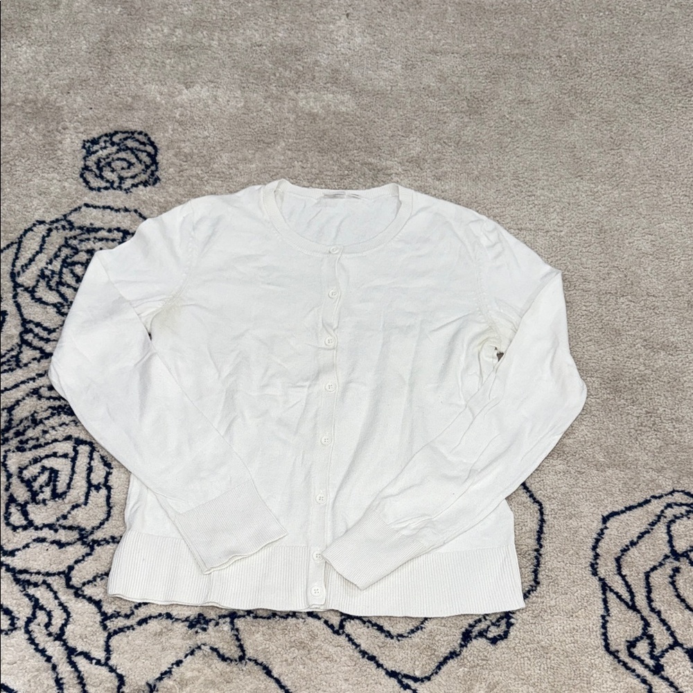 GAP White Women's Cardigan Sweater